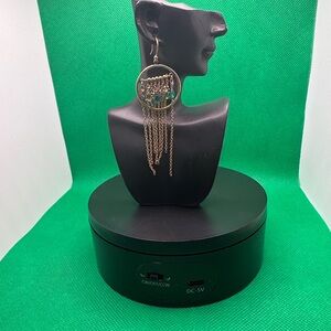 Vintage Chic Gold Tassel Earrings